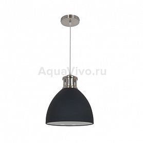 Подвесной светильник Odeon Light Viola 3321/1, арматура цвет серый/никель, плафон/абажур металл, цвет черный - фото 1
