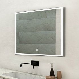 Зеркало Art & Max Arezzo 100x80, с подсветкой и диммером, в цвете хром - фото 1