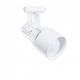 Трековый светильник Arte Lamp Lyra A6252PL-1WH, арматура белая, плафон металл белый, 10х10 см - фото 1
