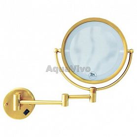 Косметическое зеркало Boheme Imperiale 503 настенное с подсветкой, цвет золото - фото 1