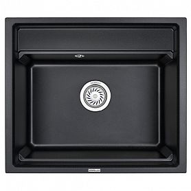 Кухонная мойка Granula Kitchen Space KS-6003 BL 60x51, с дозатором для жидкого мыла, сушилкой, цвет черный - фото 1