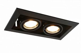 Точечный светильник Arte Lamp Cardani Piccolo A5941PL-2BK, арматура черная, 25х13 см - фото 1