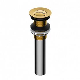 Донный клапан WasserKRAFT Aisch A252 для раковины, цвет золото матовое - фото 1
