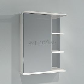 Шкаф-зеркало Какса-А Грация 55, левый, цвет белый - фото 1