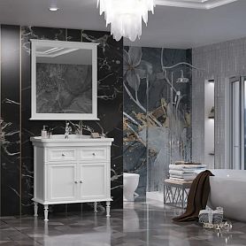 Мебель для ванной Опадирис Кантара 85, цвет белый матовый - фото 1