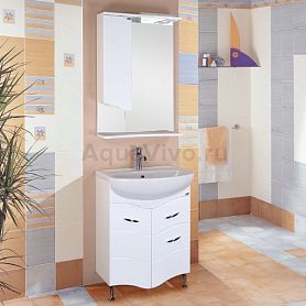 Мебель для ванной Оника Лайн 60.12, цвет белый - фото 1