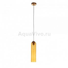 Подвесной светильник ST Luce Callana SL1145.393.01, арматура металл, цвет латунь, плафон стекло, цвет желтый - фото 1