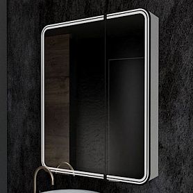 Шкаф-зеркало Art & Max Verona 70, левый, с подсветкой и диммером, цвет белый - фото 1