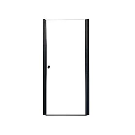 Душевая дверь Parly DE80B 80x185, стекло прозрачное, профиль черный - фото 1