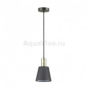 Подвесной светильник Lumion Marcus 3638/1, арматура цвет бронза/черный, плафон/абажур ткань, цвет черный - фото 1