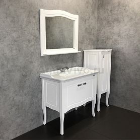Мебель для ванной Comforty Павия 100, цвет белый глянец - фото 1
