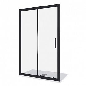 Душевая дверь Good Door Cofe WTW-130-C-B 130x190, стекло прозрачное, профиль черный - фото 1