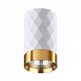 Потолочный светильник Odeon Light Ad Astrum 4286/1C, арматура белая, плафон металл золотой - фото 1