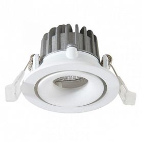 Точечный светильник Arte Lamp Apertura A3310PL-1WH, арматура белая, 11х11 см - фото 1