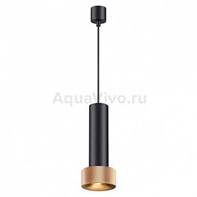 Подвесной светильник Odeon Light Afra 4741/5L, арматура черная, плафон металл золото / черный, 10х180 см - фото 1
