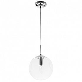 Подвесной светильник Arte Lamp Tureis A9920SP-1CC, арматура хром, плафон стекло прозрачное, 20х20 см - фото 1
