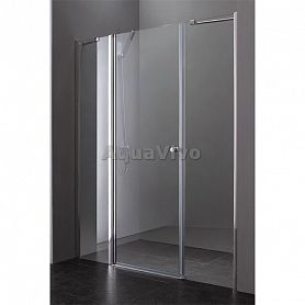 Душевая дверь Cezares ELENA-W-B-13-40+60/50-P-Cr 150, стекло прозрачное, профиль хром - фото 1