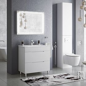 Мебель для ванной Corozo Мадисон Z2 Люкс 80, цвет белый - фото 1