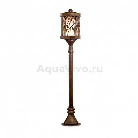 Наземный фонарь Odeon Light Lagra 2287/1A, арматура цвет коричневый, плафон/абажур стекло/металл, цвет белый/коричневый - фото 1