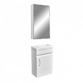 Мебель для ванной Stella Polar Концепт 40, подвесная, цвет белый - фото 1