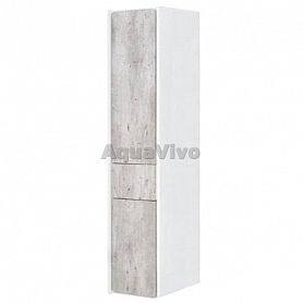 Шкаф-пенал Roca Ronda 32 левый, цвет бетон / белый глянец - фото 1