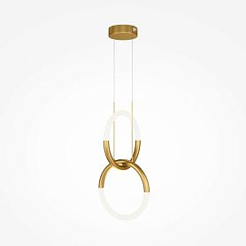 Подвесной светильник Maytoni Node MOD165PL-L18G3K, арматура золото, плафон белый - фото 1