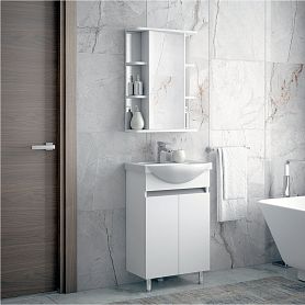 Мебель для ванной Corozo Джуно 50 М, цвет белый - фото 1