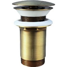 Донный клапан Rav Slezak MD0484SM для раковины, Click-Clack, цвет бронза - фото 1