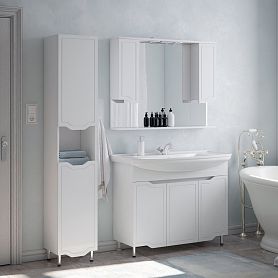 Мебель для ванной Corozo Мирра 105, цвет белый - фото 1