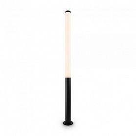 Уличный светильник Maytoni Ginza O041FL-L100B3K, арматура черная, плафон пластик белый - фото 1
