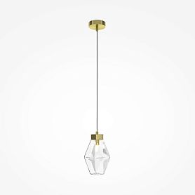 Подвесной светильник Maytoni Coctail Time MOD325PL-01G, арматура жемчужное золото, плафон стекло прозрачное - фото 1