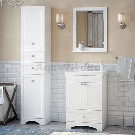 Мебель для ванной Corozo Техас 60, цвет белый - фото 1
