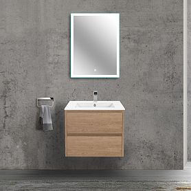 Мебель для ванной Vincea Gio 60, с 2 ящиками, цвет натуральный дуб - фото 1