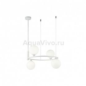 Подвесной светильник Maytoni Ring MOD013PL-04W, арматура цвет белый, плафон/абажур стекло, цвет белый - фото 1