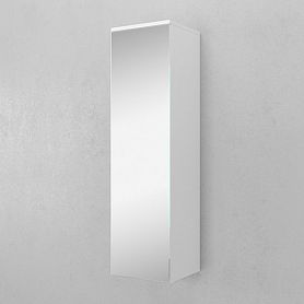 Шкаф-пенал Velvex Unit 33, цвет зеркальный, цвет белый матовый - фото 1