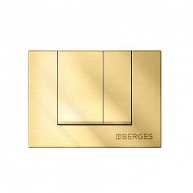 Кнопка смыва Berges Novum S9 040049 для унитаза, цвет золото глянец - фото 1