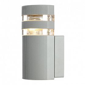 Настенный светильник Arte Lamp Metro A8162AL-1GY, арматура серая, плафон пластик / металл прозрачный / серый, 11х11 см - фото 1