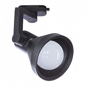 Трековый светильник Arte Lamp Nido A5108PL-1BK, арматура черная, плафон металл черный, 12х15 см - фото 1