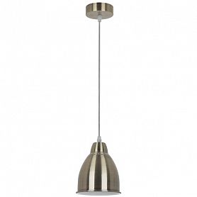 Подвесной светильник Arte Lamp Braccio A2054SP-1AB, арматура бронза, плафон металл бронзовый, 14х14 см - фото 1