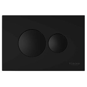 Кнопка смыва Vincea VFP-731MB для унитаза, цвет черный матовый - фото 1