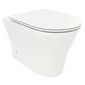 Унитаз CeruttiSPA Adige F CT8907 приставной, безободковый, с сиденьем микролифт, цвет белый - фото 1