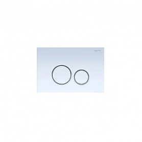 Кнопка смыва Акватек 005A KDI-0000015 для унитаза, цвет белый / хром - фото 1