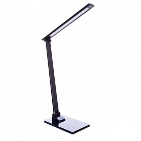 Офисная настольная лампа Arte Lamp Spillo A1116LT-1BK, арматура цвет черный, плафон пластик, цвет черный - фото 1