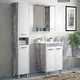 Мебель для ванной Corozo Лорена 75, цвет белый / антик - фото 1