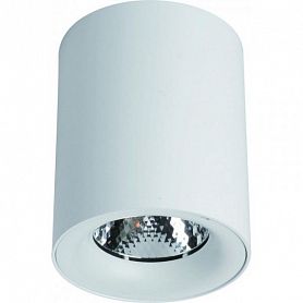 Точечный светильник Arte Lamp Facile A5112PL-1WH, арматура белая, плафон металл белый, 8х8 см - фото 1