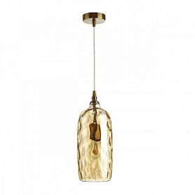 Подвесной светильник Odeon Light Sitora 4769/1, арматура бронза, плафон стекло желтое - фото 1