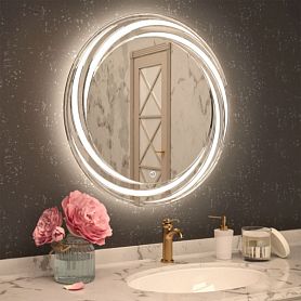 Зеркало Art & Max Romantic 80x80, с подсветкой и диммером - фото 1