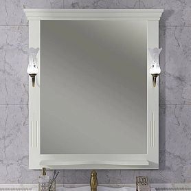 Зеркало Опадирис Риспекто 85x100, цвет слоновая кость - фото 1