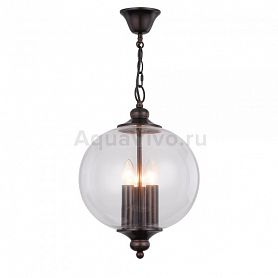 Подвесной светильник ST Luce Lateria SL362.303.03, арматура металл, цвет коричневый, плафон стекло, цвет прозрачный - фото 1