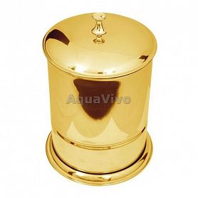 Мусорное ведро Boheme Chiaro 10508 металлическое, цвет золото - фото 1